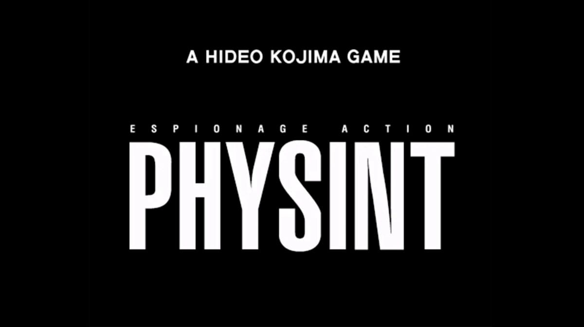 Hideo Kojima afirma que Physint só será lançado entre 2030 e 2031