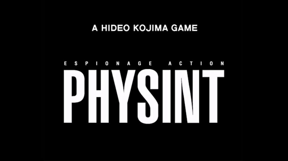 Hideo Kojima afirma que Physint só será lançado entre 2030 e 2031